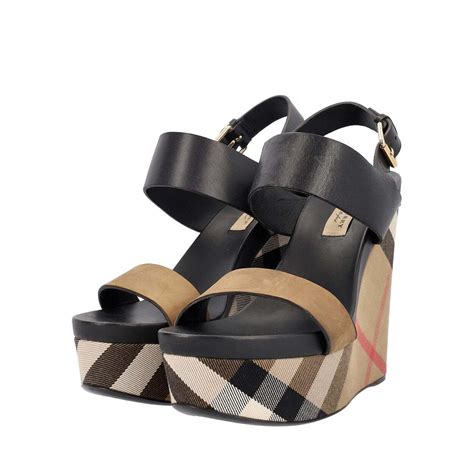 burberry house check shoes|burberry house check wedge sandals.